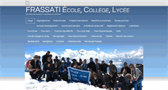 Desktop Screenshot of collegefrassati.com